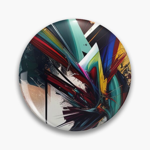 Item preview, Colorful spikes abstract violent colors painting designed and sold by RK - Shop.