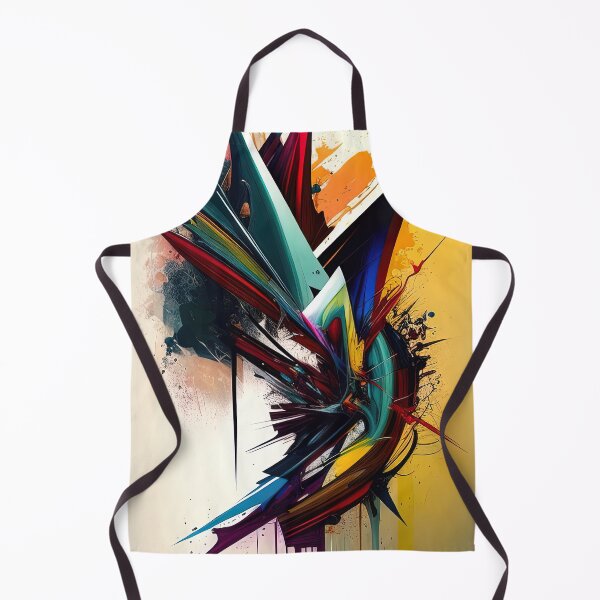 Item preview, Colorful spikes abstract violent colors painting designed and sold by RK - Shop.