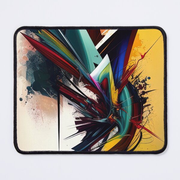 Item preview, Colorful spikes abstract violent colors painting designed and sold by RK - Shop.