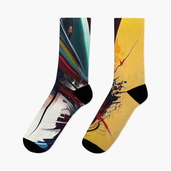Item preview, Colorful spikes abstract violent colors painting designed and sold by RK - Shop.