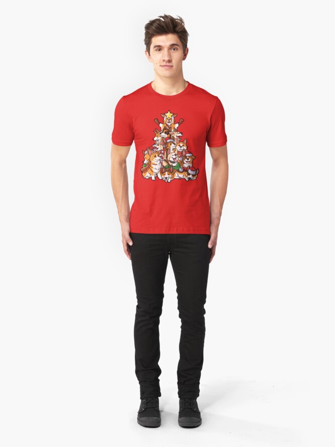 corgi christmas tree shirt