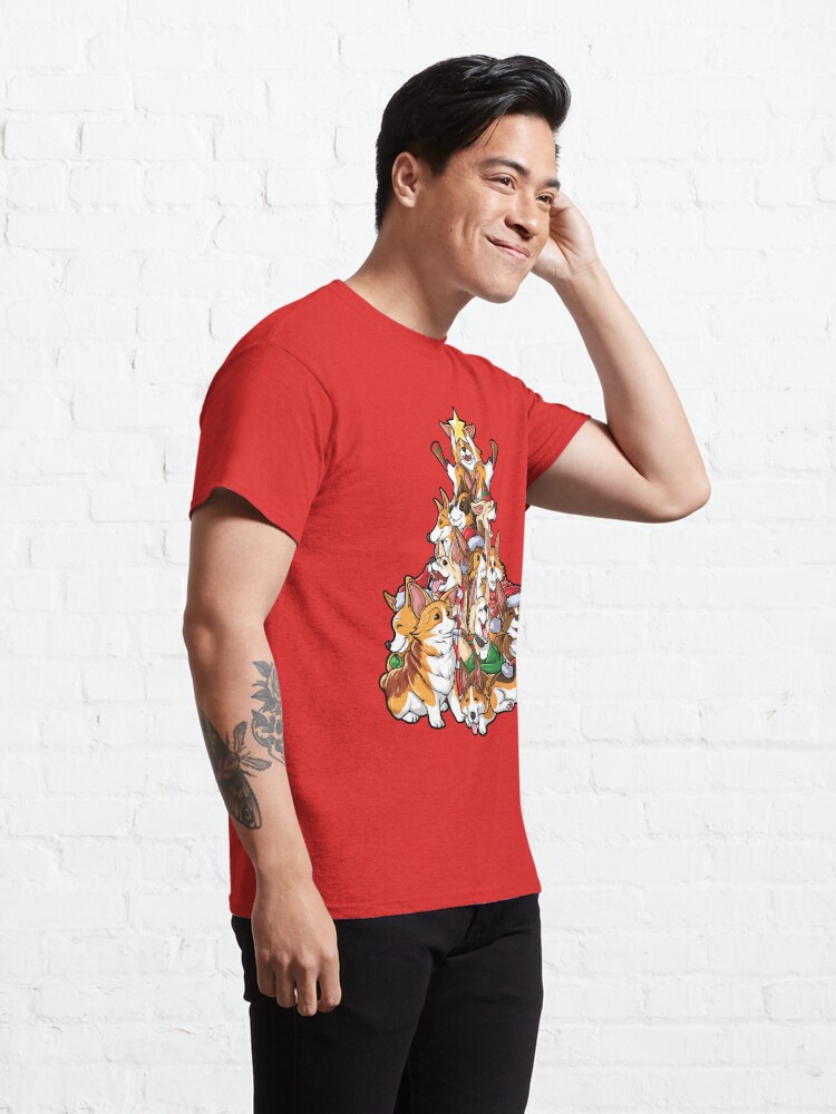 corgi christmas tree shirt