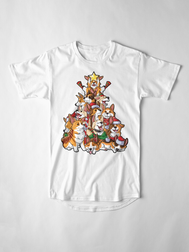 corgi christmas tree shirt