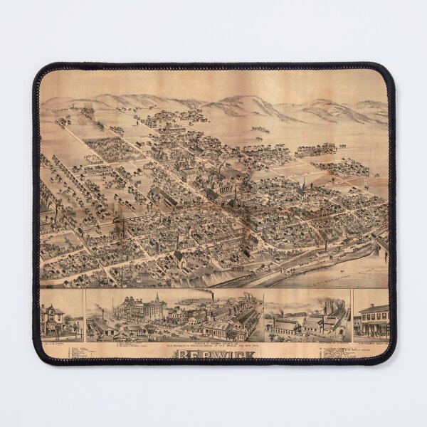 Item preview, Berwick, Pennsylvania (1884) designed and sold by allhistory.