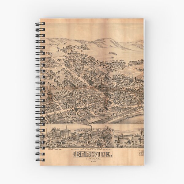Item preview, Berwick, Pennsylvania (1884) designed and sold by allhistory.
