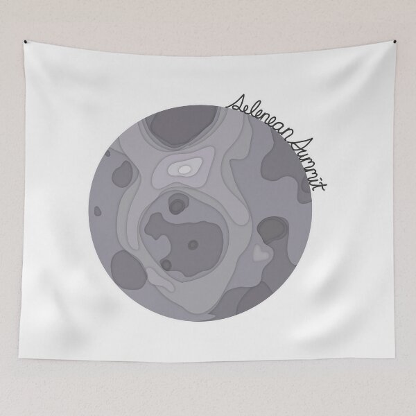 Item preview, Selenean Summit Paper Cutout Topographic Map designed and sold by 1701-Z.