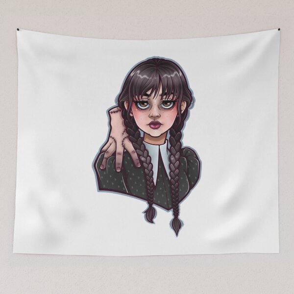 Item preview, Wednesday Addams Embroidered Jenna Ortega Addams, The Addams Family  designed and sold by bonhwa88.