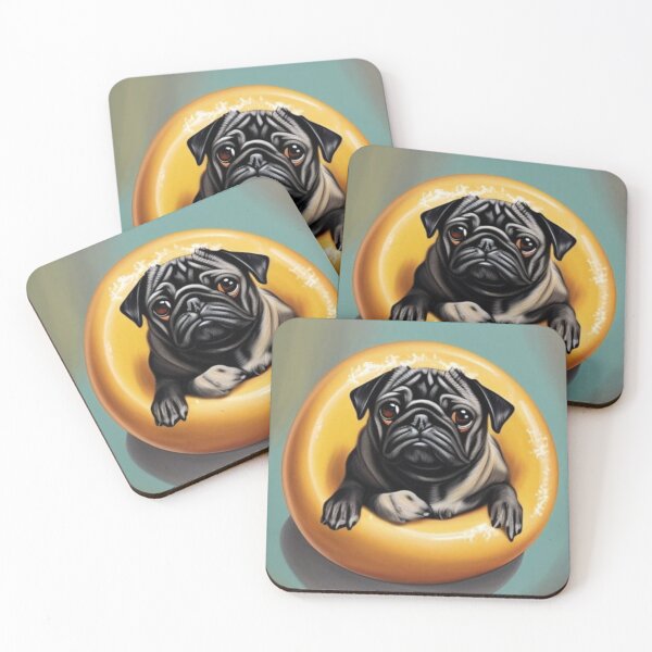 Item preview, Pug in a Donut.Donot Touch my dog.Pug Lover designed and sold by Doggymadness.