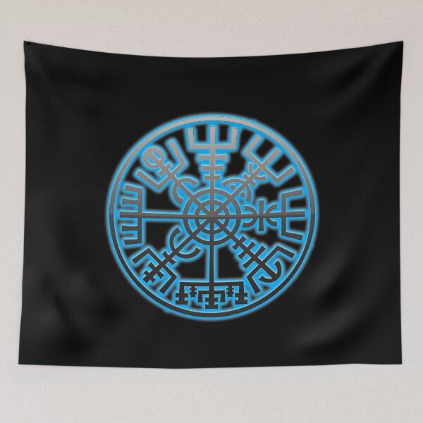 Item preview, Viking Navigation compass symbol runes designed and sold by funnytshirtemp.