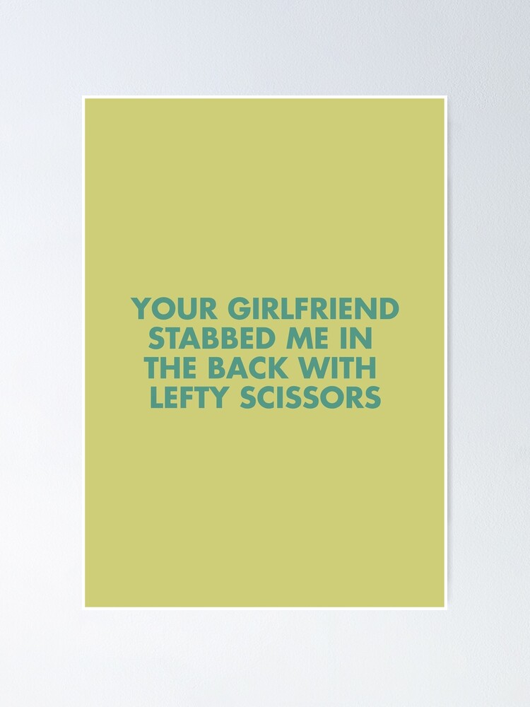 Lefty Scissors - Moonrise Kingdom Quote Poster for Sale by Liam van Eeden