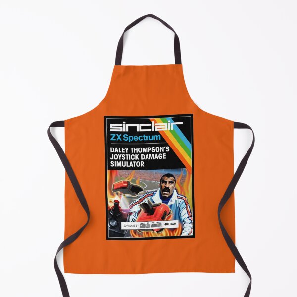 Item preview, DALEY THOMPSON'S JOYSTICK DAMAGE SIMULATOR for the Sinclair ZX Spectrum (front cover) - Fantasy / Parody Game Cassette Cover - 80s 8-bit Retro Game (Never on the Speccy!) designed and sold by RetroTeeStudio.