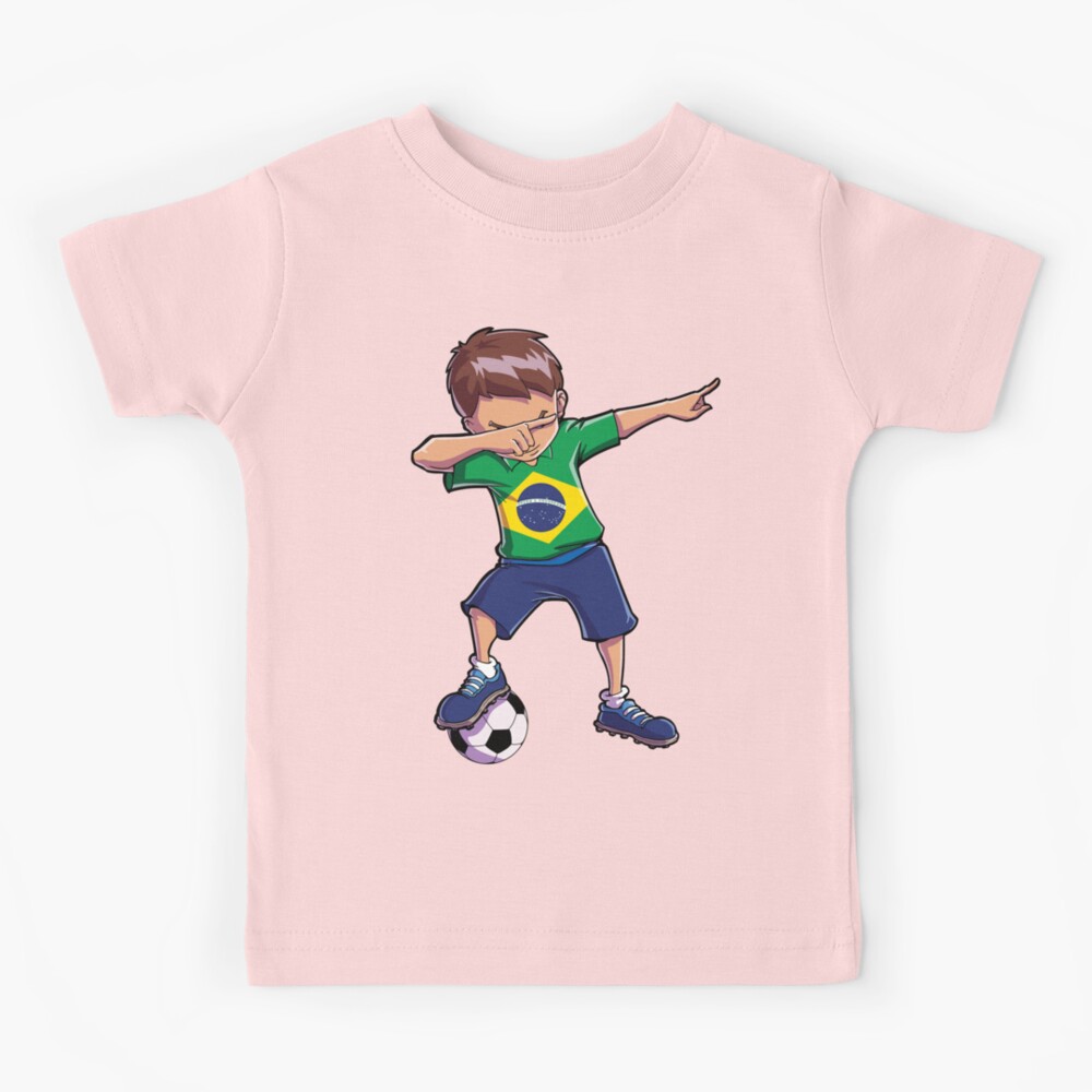 Anniversaire 4 ans Dabbing Football T-shirt quatre' T-shirt Bébé