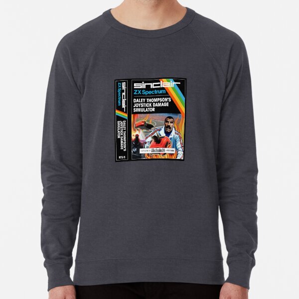 Item preview, DALEY THOMPSON'S JOYSTICK DAMAGE SIMULATOR for the Sinclair ZX Spectrum (front + spine) - Fantasy / Parody Game Cassette Cover - 80s 8-bit Retro Game (Never on the Speccy!) designed and sold by RetroTeeStudio.