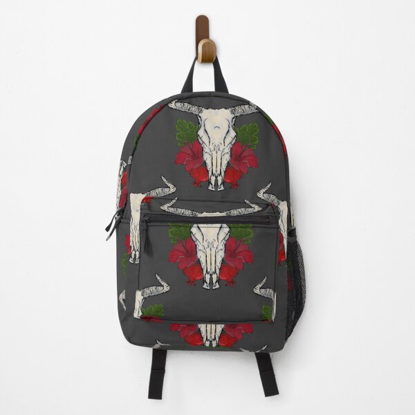 Item preview, Gothic pattern goat skull with flowers designed and sold by NayaChu.