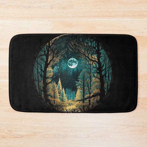 Item preview, forest moon scene with golden autumnal foliage designed and sold by MediTees.