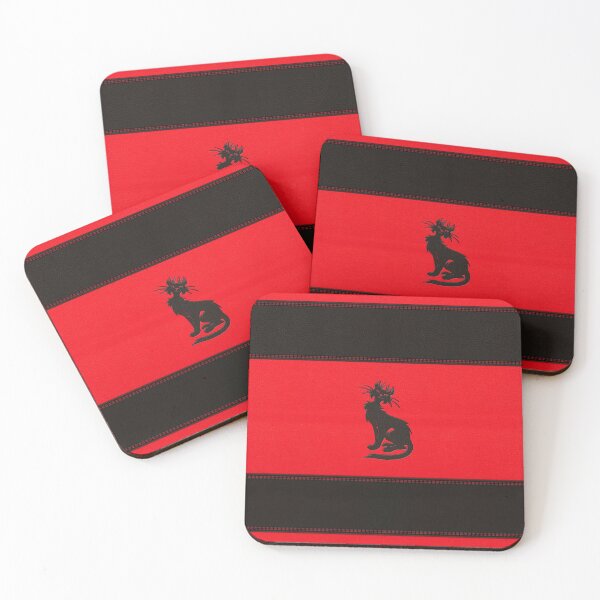 Item preview, Tribal Black Cat Embossed on Faux Leather designed and sold by k9printart.