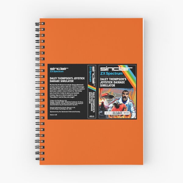 Item preview, DALEY THOMPSON'S JOYSTICK DAMAGE SIMULATOR  for the Sinclair ZX Spectrum (cassette cover) - Fantasy / Parody Game Cassette Cover - 80s 8-bit Retro Game (Never on the Speccy!) designed and sold by RetroTeeStudio.
