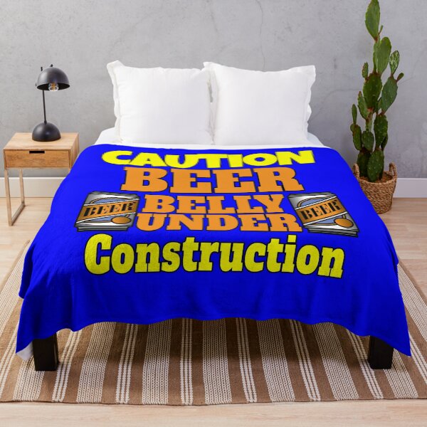 Item preview, Funny Sarcastic Humor Caution Beer Belly Under Construction designed and sold by fantasticdesign.
