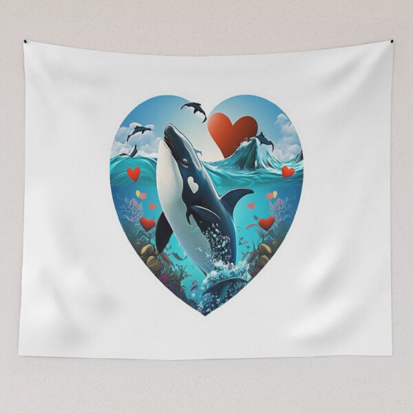 Item preview, Orca Is My Valentine designed and sold by laurateamart.