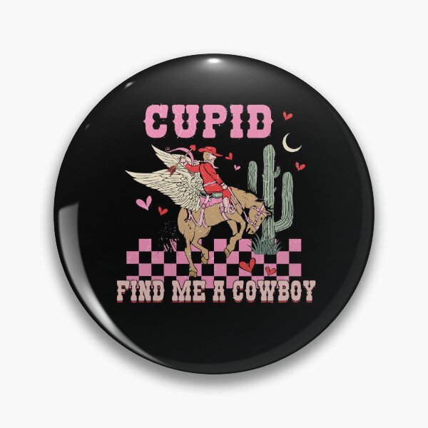 Item preview,  Cowgirl Valentine  Cupid Find Me A Cowboy Rodeo Western Texas  designed and sold by elisarasada.
