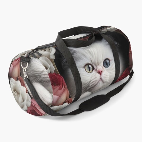 Item preview, White Cat in Heart of roses designed and sold by BISJOU.