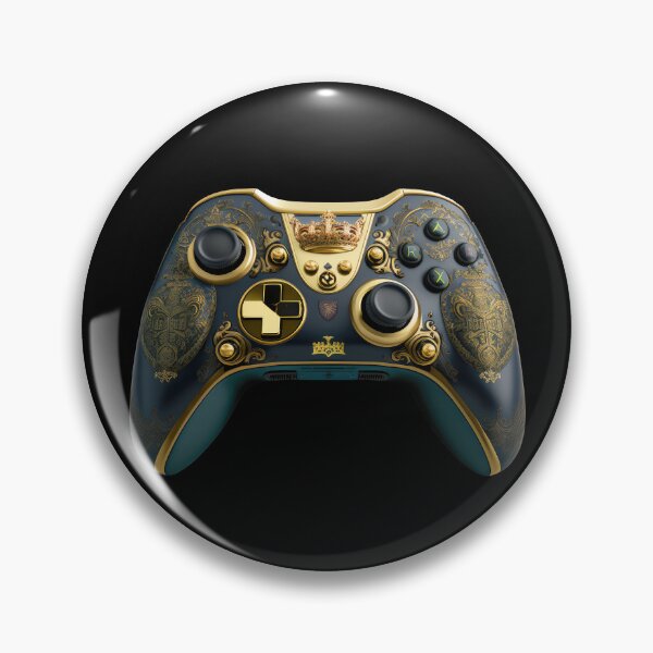 Item preview, Monarchy Video Game Controller Classical Ornate Gold designed and sold by DeRosa3DDesigns.
