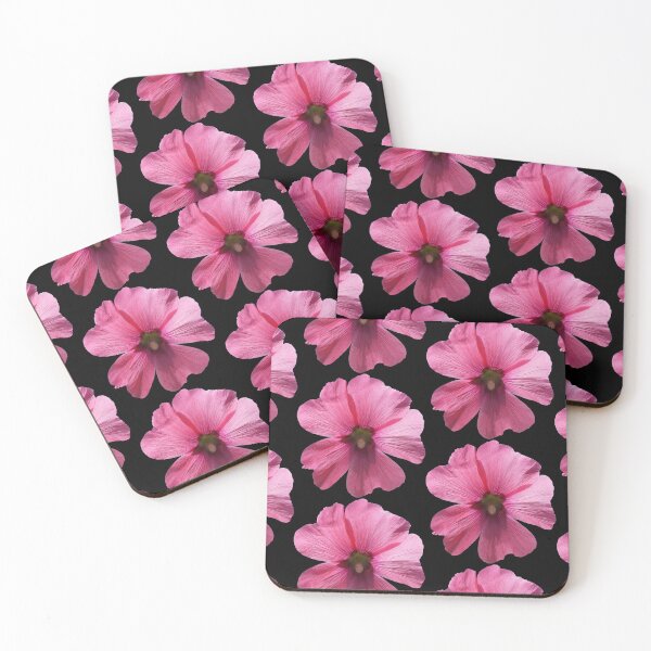Item preview, Pink floral pattern - black background designed and sold by DrAgonPhotos.