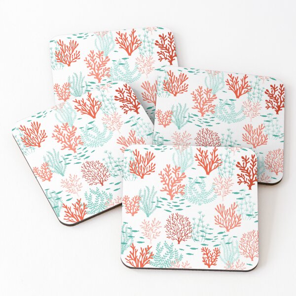 Item preview, Coral on a white background designed and sold by Cheekyleopard.