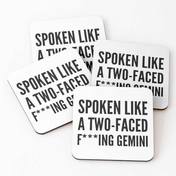 Item preview, Two Faced F**ing Gemini - Big Mouth quote  designed and sold by voiddestiel.