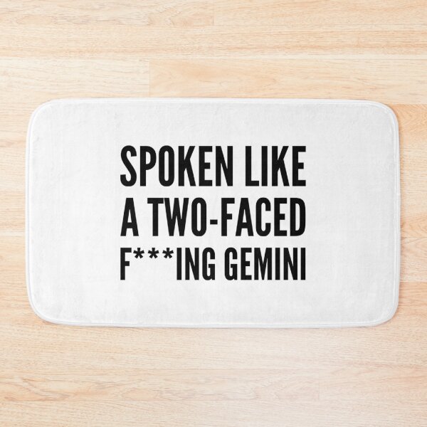 Item preview, Two Faced F**ing Gemini - Big Mouth quote  designed and sold by voiddestiel.
