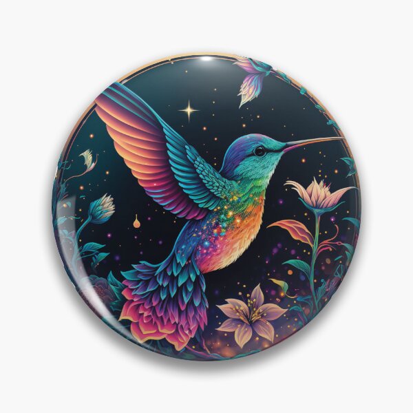 Item preview, Hummingbird and Flowers designed and sold by SCHummingbirds.