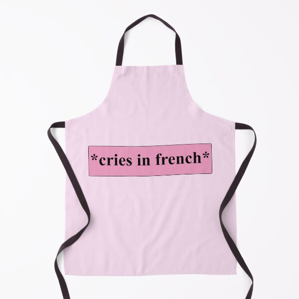 Item preview, Cries in french cute funny pink car bumper designed and sold by Vibin ❤️✨.