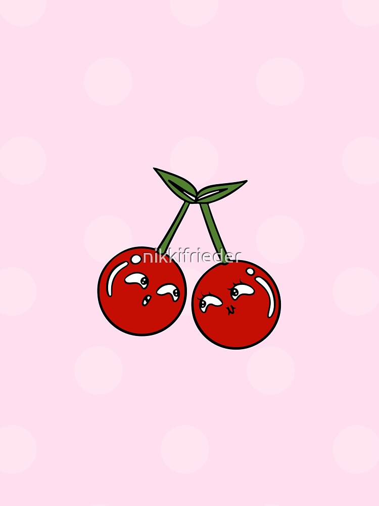 red coquette cherry  Sticker for Sale by ilovetay444