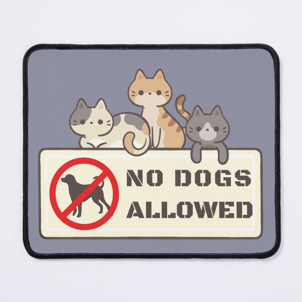Item preview, No dogs allowed union rules designed and sold by PellSilversmith.