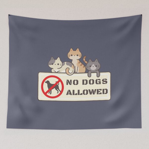 Item preview, No dogs allowed union rules designed and sold by PellSilversmith.