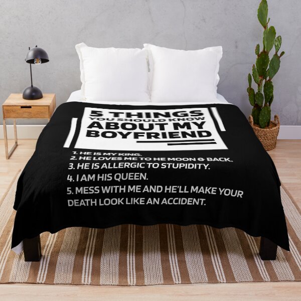 Item preview, Womens 5 Things You Should Know About My Boyfriend - Boyfriend Funny Gift designed and sold by DiogoCalheiros.