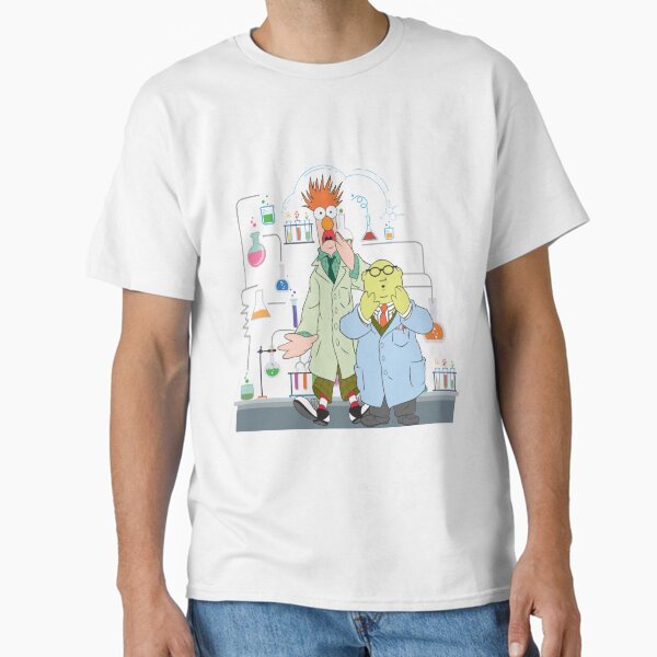 Vista previa del artículo con la obra «Muppets de vaso de precipitados y Bunsen - Ciencia», diseñado y vendido por Namisanduatuju.