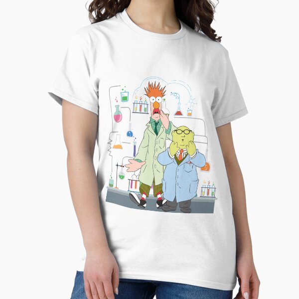 Vista previa del artículo con la obra «Muppets de vaso de precipitados y Bunsen - Ciencia», diseñado y vendido por Namisanduatuju.