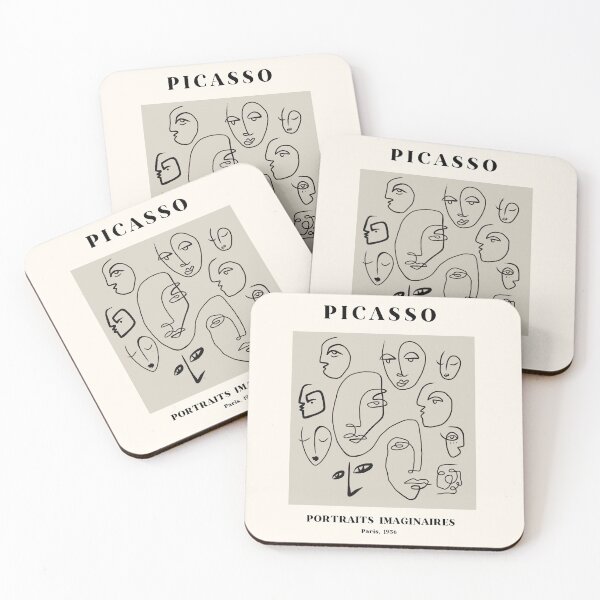 Item preview, Faces Minimalist Neutral Art Print designed and sold by Alyssa Designs.