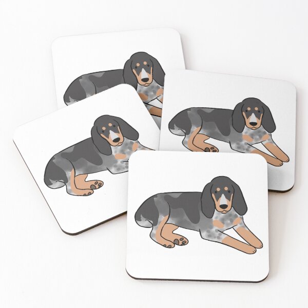 Item preview, Bluetick coonhound cute illustration designed and sold by Yarafantasyart.