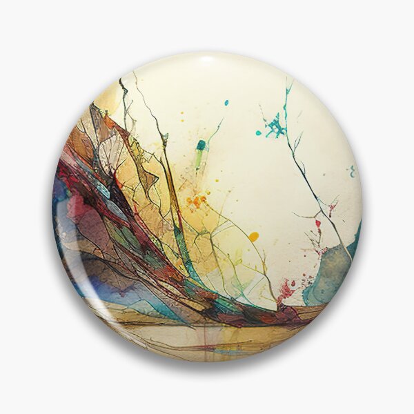 Item preview, Abstract watercolor shapes and paint mix designed and sold by RK - Shop.