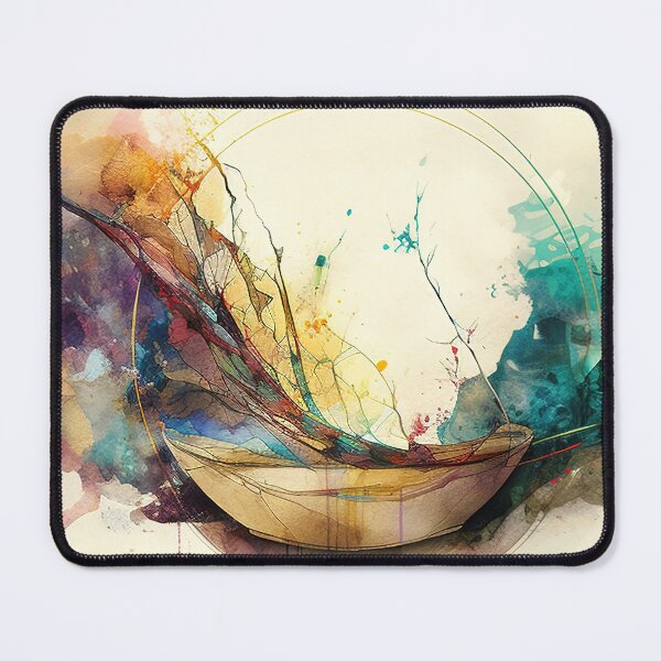 Item preview, Abstract watercolor shapes and paint mix designed and sold by RK - Shop.