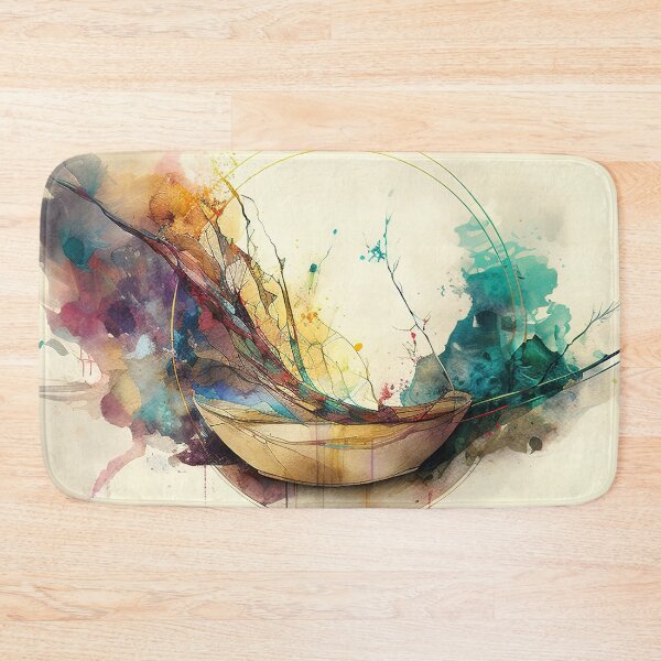 Item preview, Abstract watercolor shapes and paint mix designed and sold by RK - Shop.