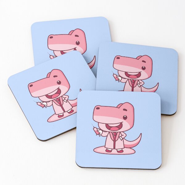 Item preview, Doctorsaurus - Cute Pink Dinosaur Lover gift designed and sold by KawaiiBombShop.