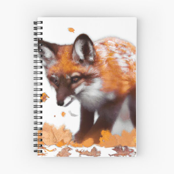 Item preview, Fox playing in the Autumn leaves designed and sold by phillipbooth.