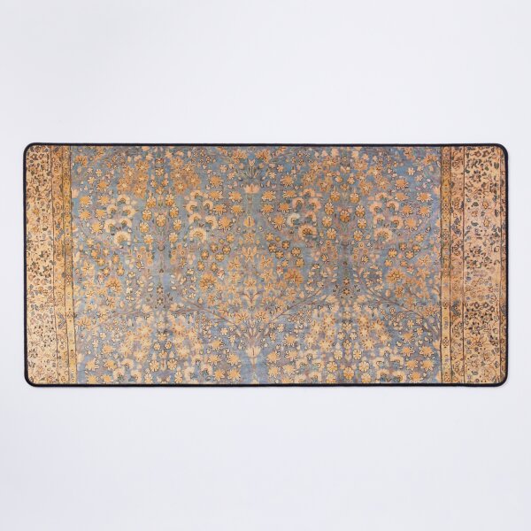 Item preview, Impresión antigua de alfombra persa Kirman designed and sold by Vicky Brago-Mitchell®.