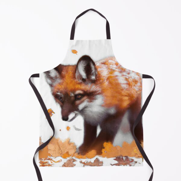 Item preview, Fox playing in the Autumn leaves designed and sold by phillipbooth.