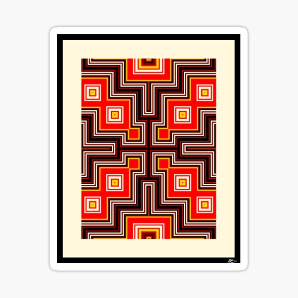 Symmetry Squares Sticker