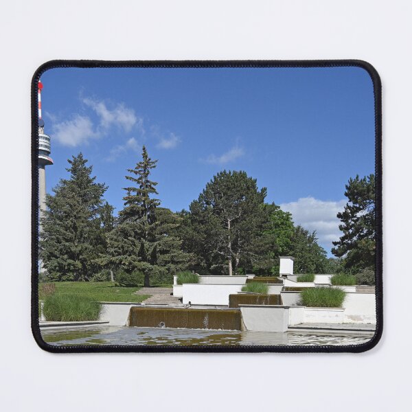 Item preview, fountain with ducks and Tv tower  Donauturm in Donaupark Vienna designed and sold by goceris.