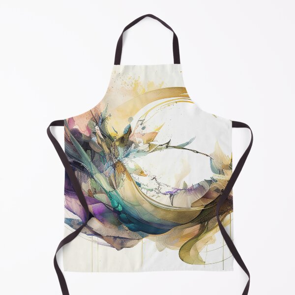 Item preview, Colorful shapes and lines abstract watercolor art designed and sold by RK - Shop.